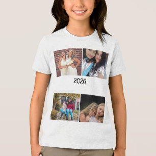 CAMISETA COLAGEM DE FOTOS PERSONALIZADA 2026 4 FOTOS