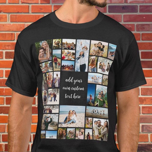 Camiseta Colagem de Fotos Personalizada 32 (Criador carregado)