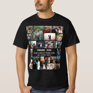 Camiseta Colagem de Fotos Personalizada da Família 22 no Fi