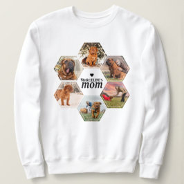 Camiseta Colagem de Fotos Personalizada da Mãe de Cão com N
