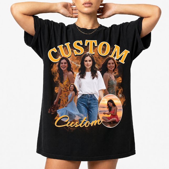 Camiseta Colagem de Fotos Personalizada de Bootleg Rap dos  (Criador carregado)
