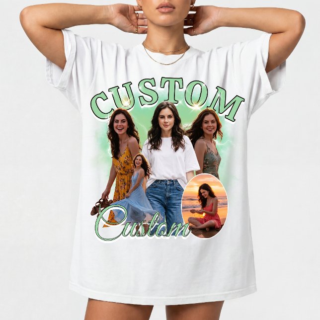 Camiseta Colagem de Fotos Personalizada de Rap Bootleg dos  (Criador carregado)