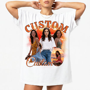 Camiseta Colagem de Fotos Personalizada de Rap Bootleg dos