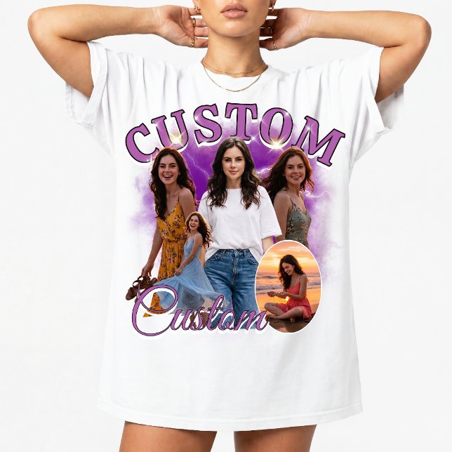 Camiseta Colagem de Fotos Personalizada de Rap Bootleg dos  (Criador carregado)
