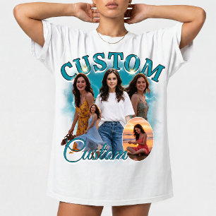 Camiseta Colagem de Fotos Personalizada de Rap Bootleg dos 