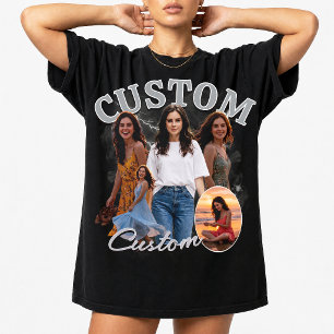 Camiseta Colagem de Fotos Personalizada de Rap Bootleg dos