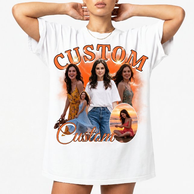 Camiseta Colagem de Fotos Personalizada de Rap Bootleg dos  (Criador carregado)