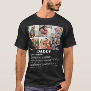 Camiseta Colagem de Fotos Personalizada Definição de Papai
