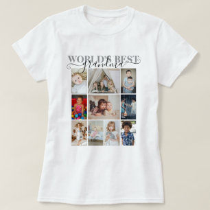 Camiseta Colagem de Fotos Personalizada e Texto 10
