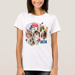 Camiseta Colagem de Fotos Personalizada, Jardim da Vovó