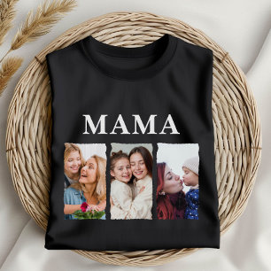 Camiseta Colagem de Fotos Personalizada Mamãe – Presente Pe