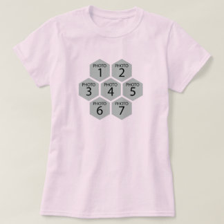 Camiseta Colagem de Fotos Personalizada Mel 7