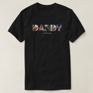 Camiseta Colagem de Fotos Personalizadas Moderna Simples co