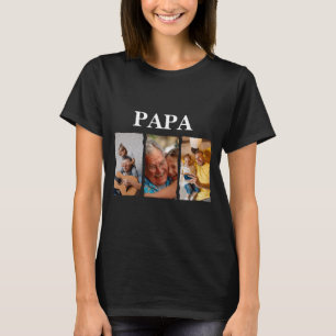 Camiseta Colagem de Fotos Presente do Papá D