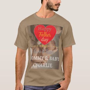 Camiseta Colagem de Fotos Simples para o Primeiro Dia dos P