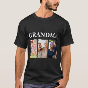 Camiseta Colagem de Fotos Vovó D Família _1