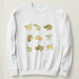 Camiseta Colagem De Gatos Cujos Modos De Gato, Amantes De G