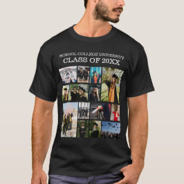 Camiseta Colagem de Graduação Universitária do Ensino Super
