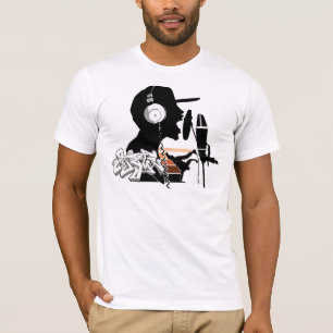 Camiseta Colagem de Hiphop