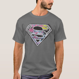 Camiseta Colagem de logotipos da Supergirl
