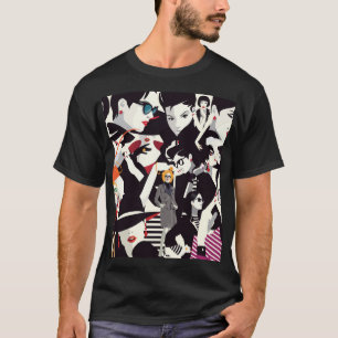 Camiseta Colagem de meninas modestas: pop