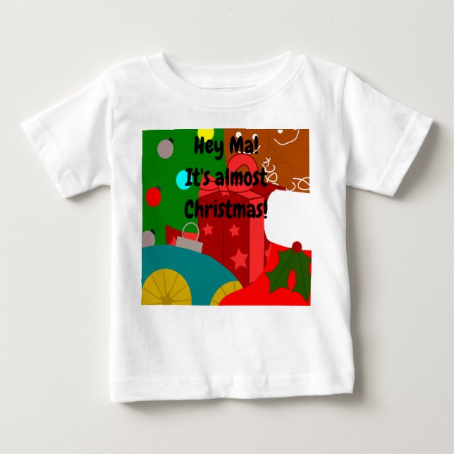 Camiseta Colagem de Natal  (Frente)