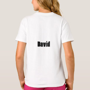 Camiseta Colagem de Nome Personalizado Fonte Esportiva Pers