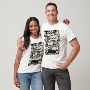 Camiseta Colagem de Olhos de Mangá – Painel Intens