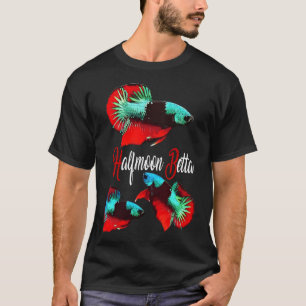 Camiseta Colagem de Peixe Betta