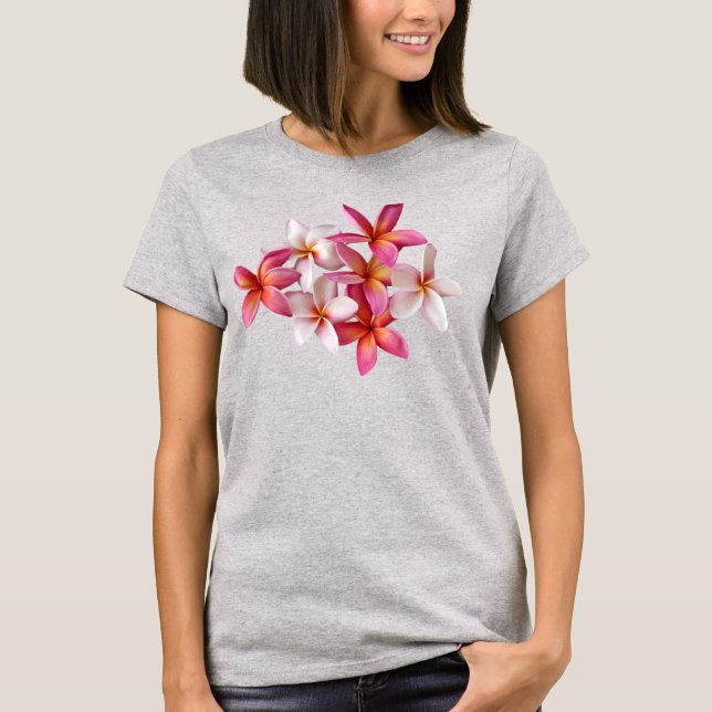 Camiseta Colagem de Plumeria (Frente)