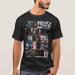 Camiseta Colagem de Poster de Filme de Retro Horror