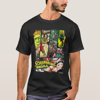 Camiseta Colagem de Poster de Filmes de Horror Sci Fi Style