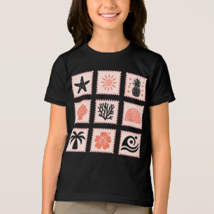 Camiseta Colagem de selos naturais