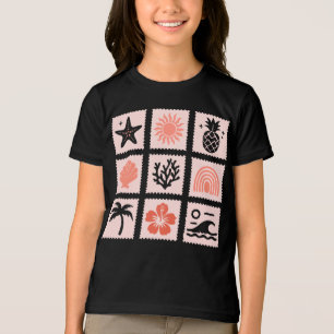 Camiseta Colagem de selos naturais