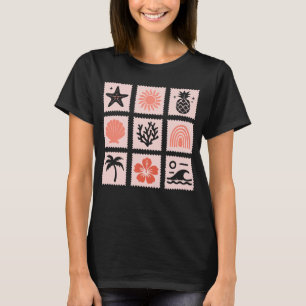 Camiseta Colagem de selos naturais
