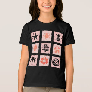 Camiseta Colagem de selos naturais