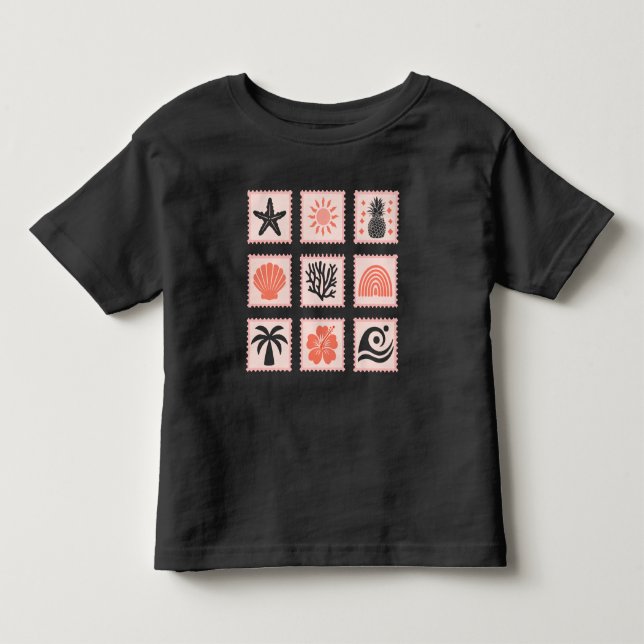 Camiseta Colagem de selos naturais (Frente)