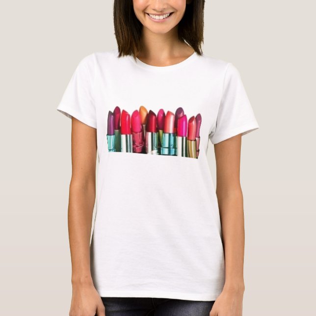 Camiseta colagem do batom (Frente)