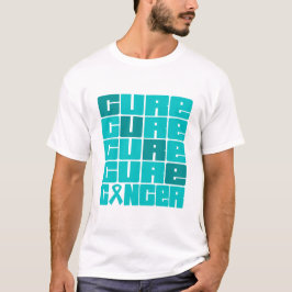 Camiseta Colagem do câncer de ovário da CURA