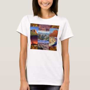 Camiseta Colagem do Deserto arizona