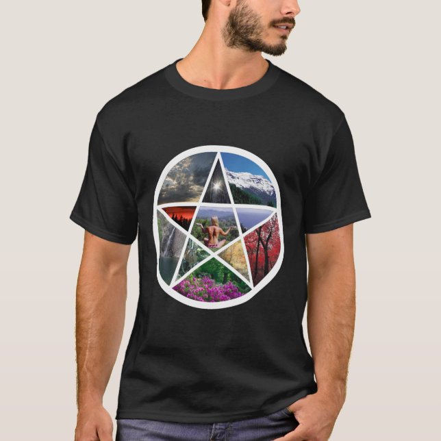 Camiseta Colagem do Pentacle branca (Frente)