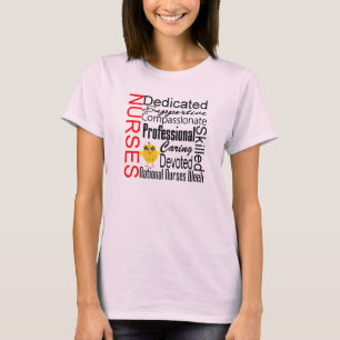 Camiseta Colagem do reconhecimento das enfermeiras: O