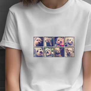 Camiseta Colagem feita sob encomenda da foto com fotos