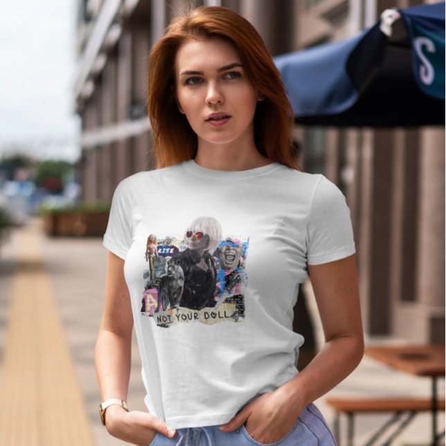 Camiseta Colagem Feminista Punk (Criador carregado)