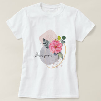 Camiseta Colagem Floral de Potência Flor