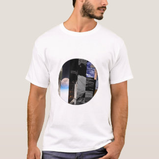 Camiseta Colagem Lunar - Mosaico da Lua