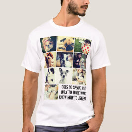 Camiseta Colagem personalizada de animais de estimação e co