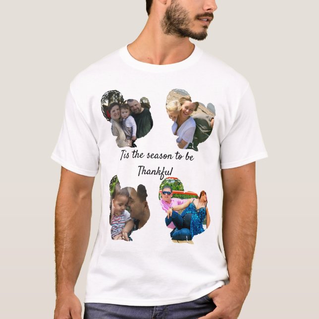 Camiseta Colagem personalizada de fotos de turquia de ação  (Frente)