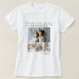Camiseta Colagem Personalizada de Fotos e Texto
