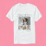 Camiseta Colagem Personalizada de Fotos e Texto<br><div class="desc">Faça uma camiseta personalizada de manutenção de fotos de Ricaso - adicione suas próprias fotos e texto - foto colage keepape gifts. Excelente para qualquer pessoa,  mude o texto para atender às suas necessidades. A melhor avó do mundo</div>